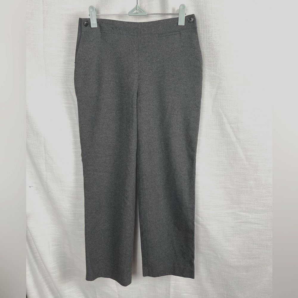 J. Crew Wool Cashmere Blend Charcoal Gray Trousers Women’s 0